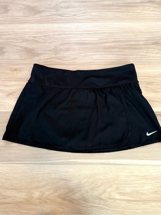 Nike Other - Nike Black Swim Skirt Swim Bottoms Built-In Brief Size Medium Zip Pocket